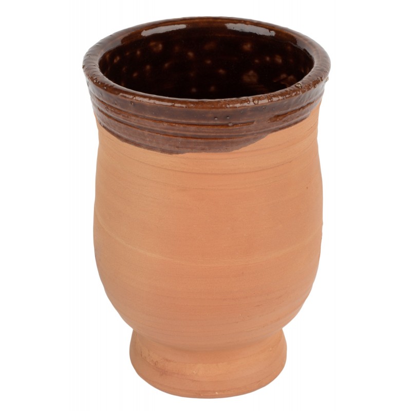 Spirella Bicchiere In Ceramica Retrò Beige - Accessorio Bagno Elegante E Pratico, Design Classico