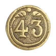 Botón francés 43e Régiment