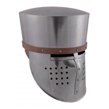 Flacher Helm mit Gesichtsschutz II