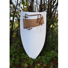 Escudo medieval blanco