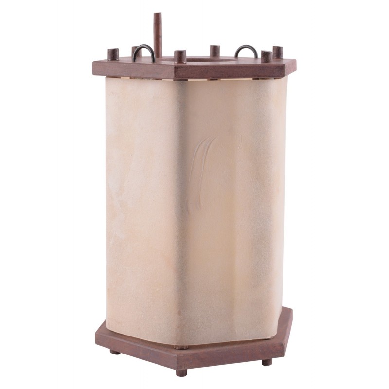 Farol hexagonal madera